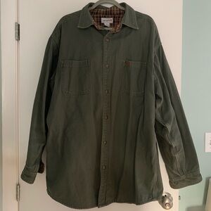 Carhartt Mens Green Canvas Jacket Great Condition Size XL